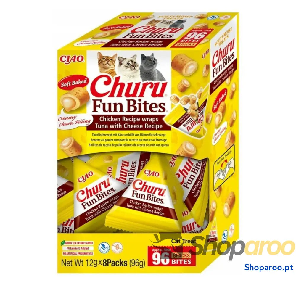 Lanche para Gato Inaba Churu Fun Bites Frango 8 x 12 g