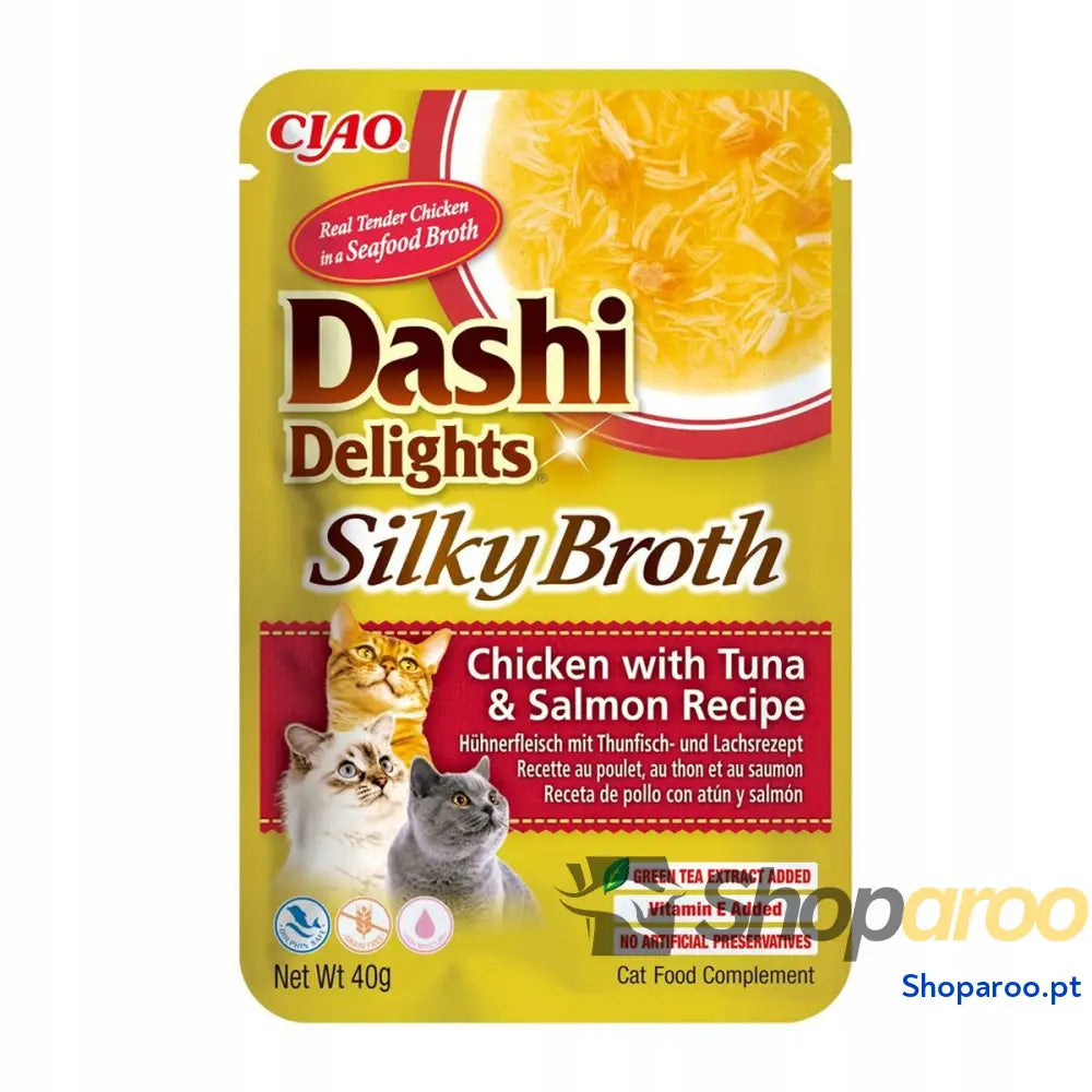 Lanche para Gato Inaba Dashi Delights Silky Broth Frango 40 g