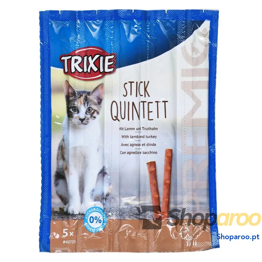 Lanche para Gato Trixie   5 x 5 g Salmão Peru Borrego Fígado Pássaros