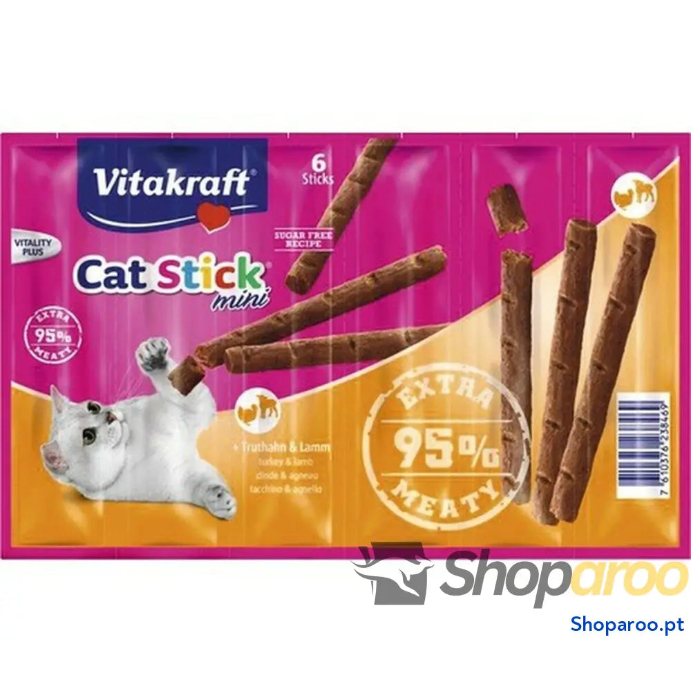 Lanche para Gato Vitakraft Cat Stick Frango Peru Borrego