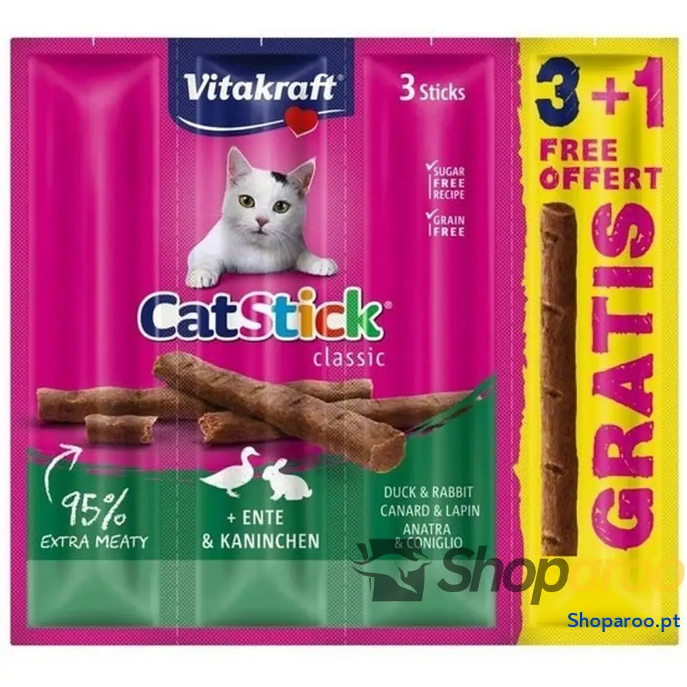 Lanche para Gato Vitakraft CatStick Duck