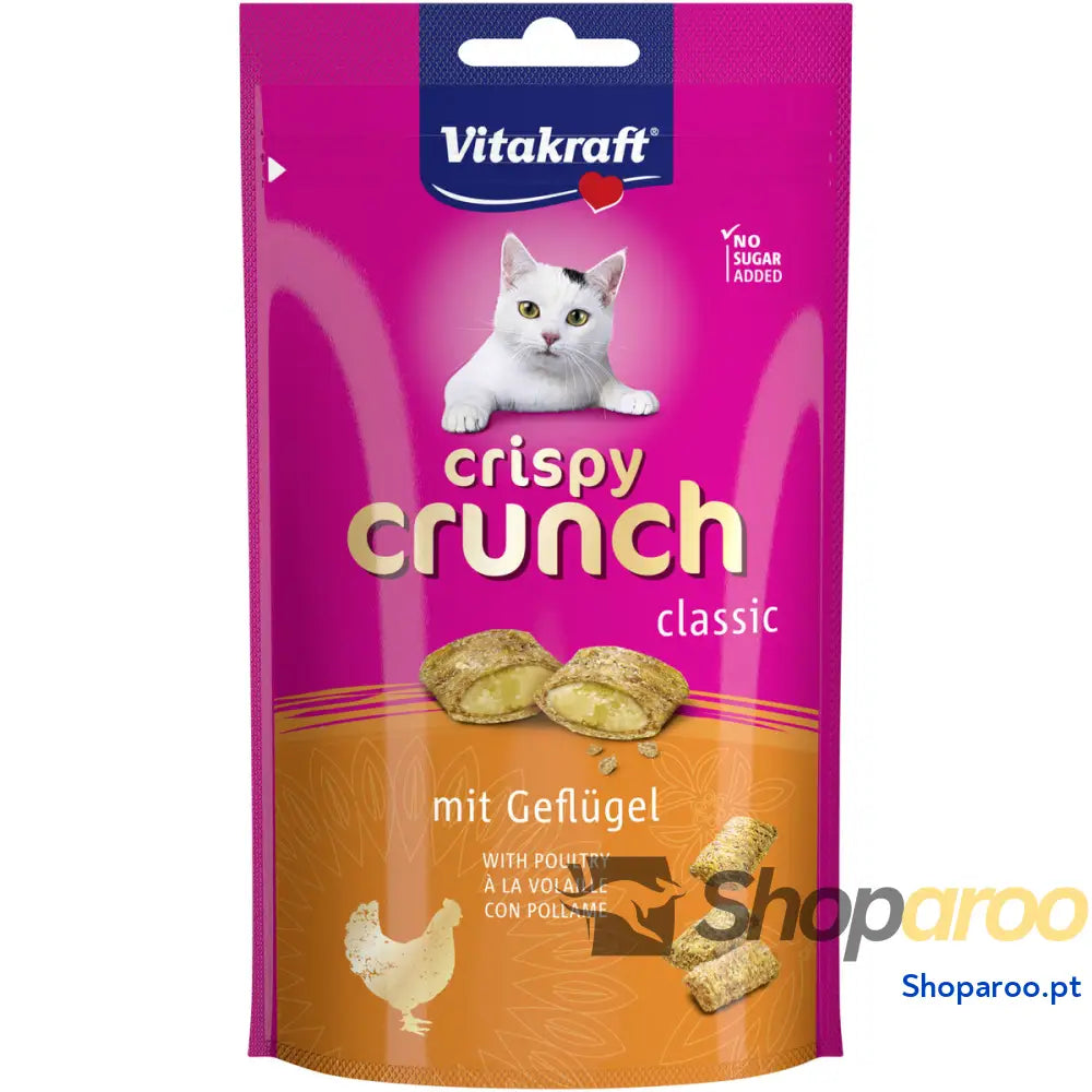 Lanche para Gato Vitakraft CRISPY CRUNCH Pássaros 60 g