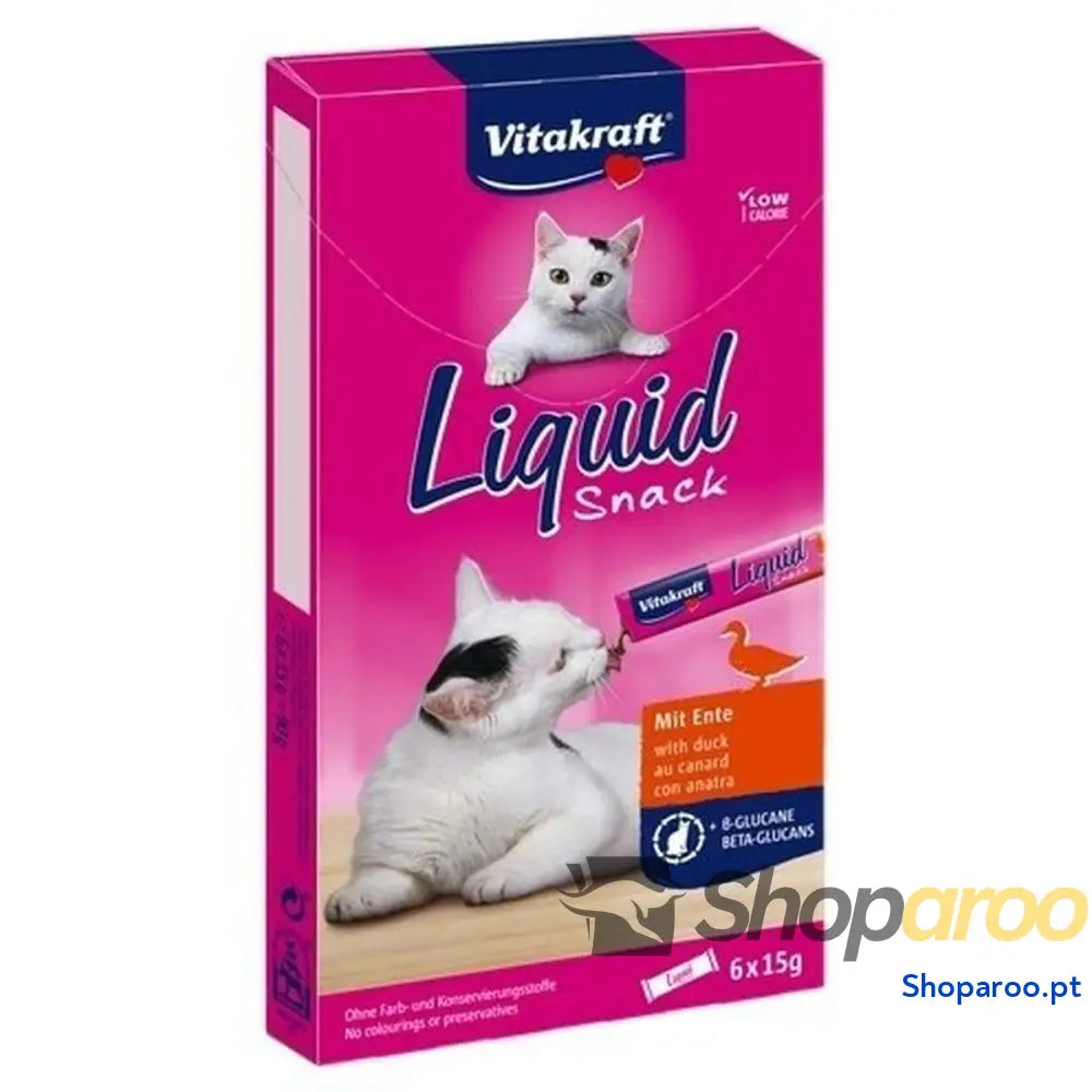 Lanche para Gato Vitakraft Liquid Snack Duck Frango