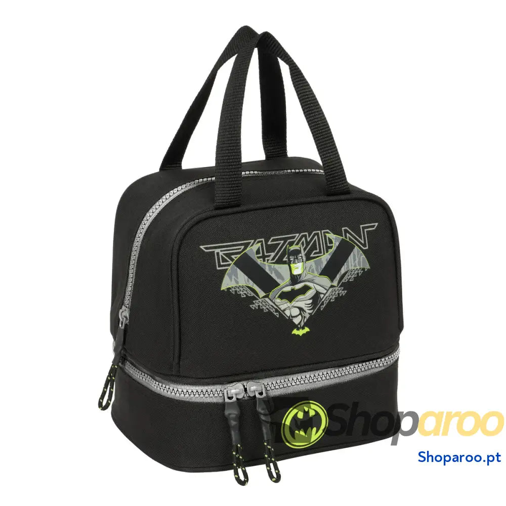 Lancheira Batman Game over Preto 20 x 20 x 15 cm