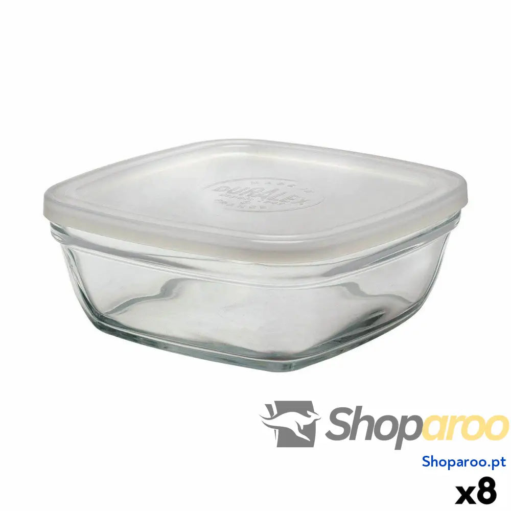 Lancheira Quadrada com Tampa Duralex FreshBox 1,15 L 17 x 17 x 7 cm (8 Unidades)  