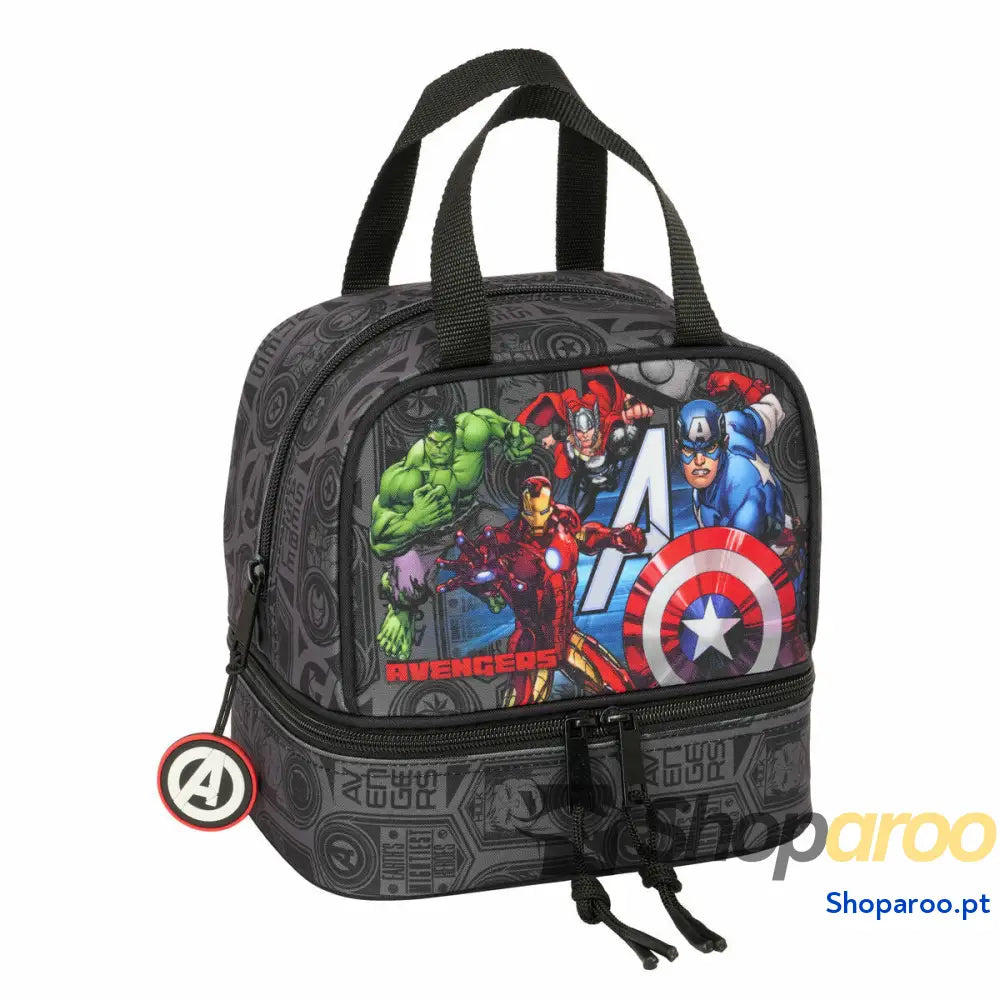 Lancheira The Avengers Vendetta Preto 20 x 20 x 15 cm