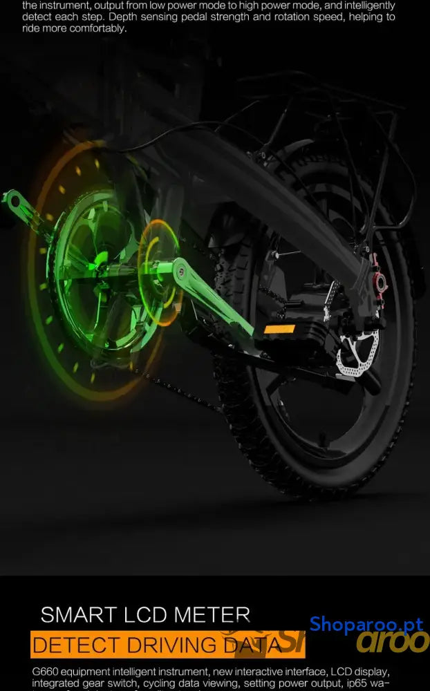 Lankeleisi G660 Bicicleta Elétrica Motor Brushless 500W 48V 20 Polegadas