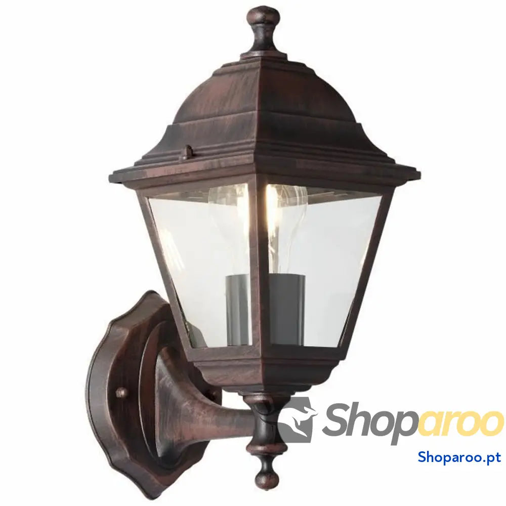 Lanterna de Jardim Brilliant Nissie Orange Preto oxidado 60 W E27 Exterior