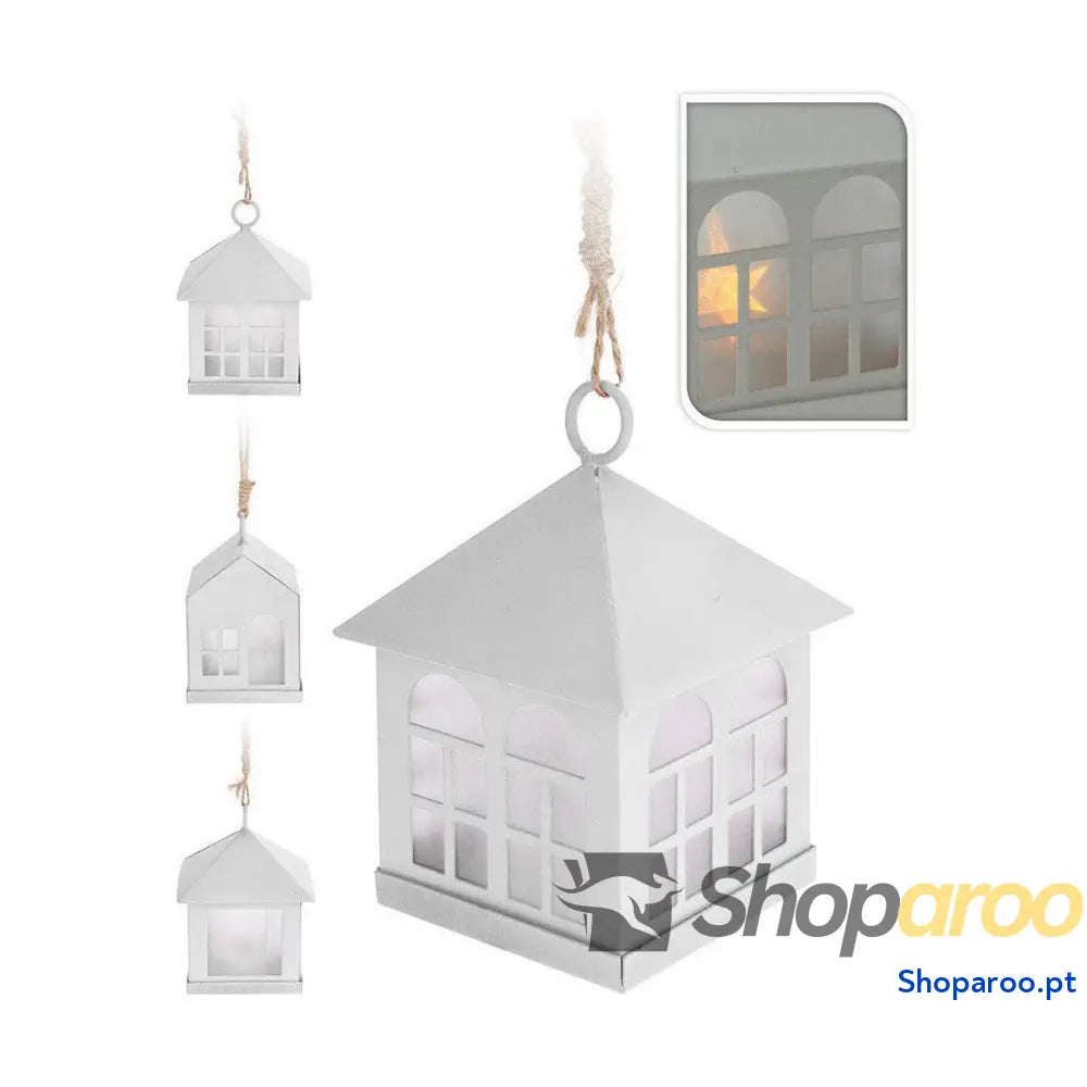Lanterna Deco Metal Branco