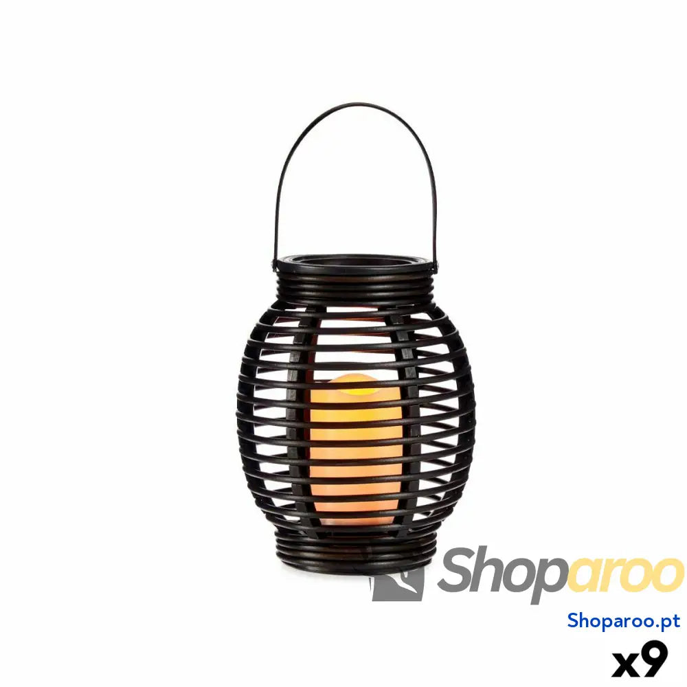 Lanterna LED Ibergarden B1161 Cinzento escuro Plástico 16 x 20 x 16 cm (9 Unidades)