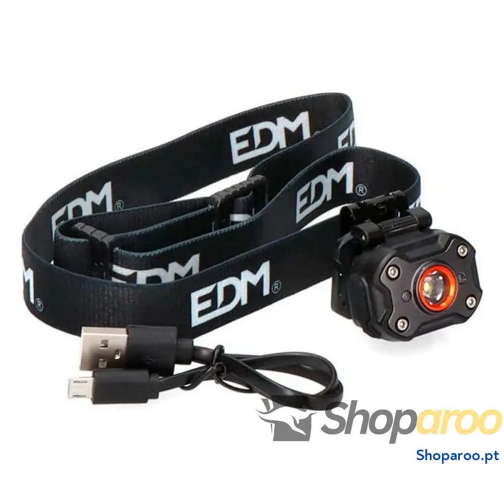 Lanterna LED para a Cabeça EDM 36417 Preto 8 W 400 lm
