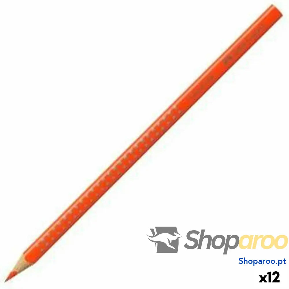 Lápis de cores Faber-Castell Colour Grip Laranja escuro (12 Unidades)