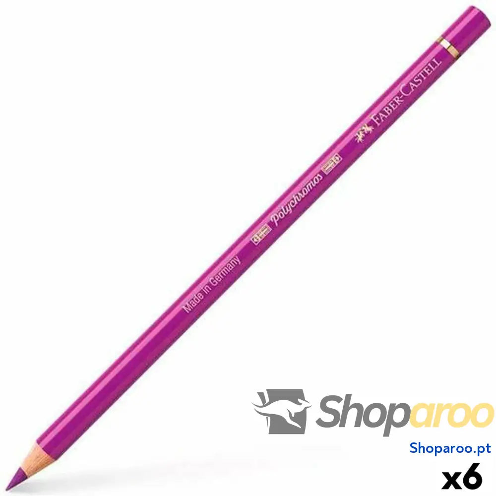 Lápis de cores Faber-Castell Polychromos Vermelho Carmesim 6 Peças