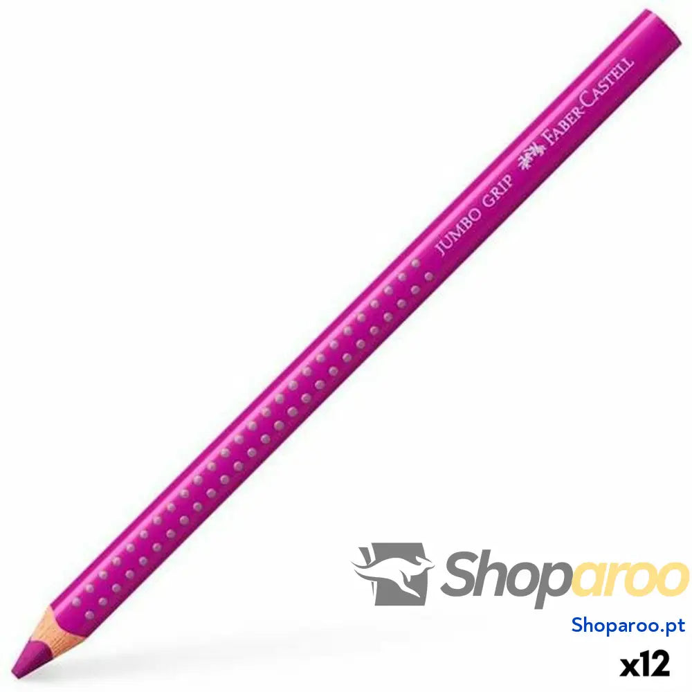 Lápis de cores Faber-Castell Vermelho Carmesim (12 Unidades)