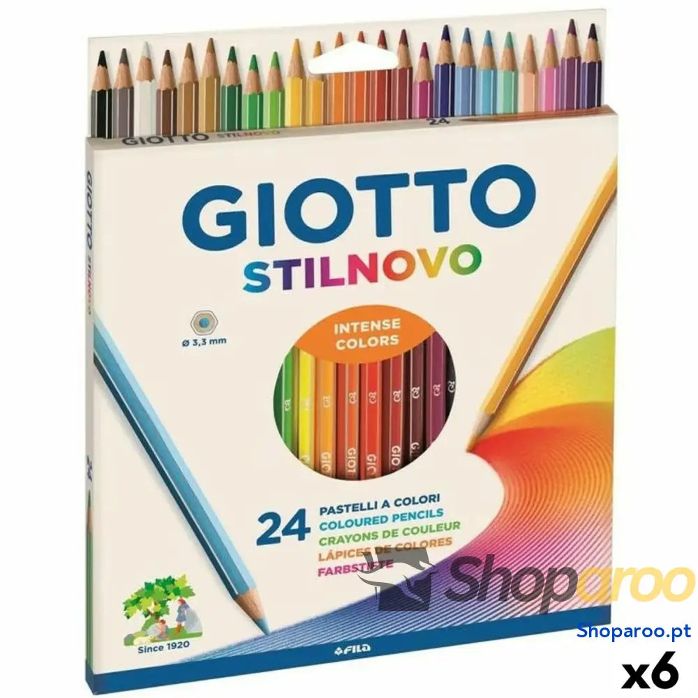 Lápis de cores Giotto Stilnovo Multicolor (6 Unidades)
