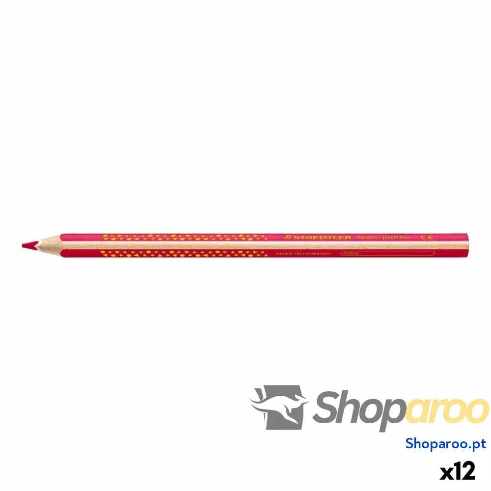 Lápis de cores Staedtler Jumbo Noris Cor de Rosa (12 Unidades)