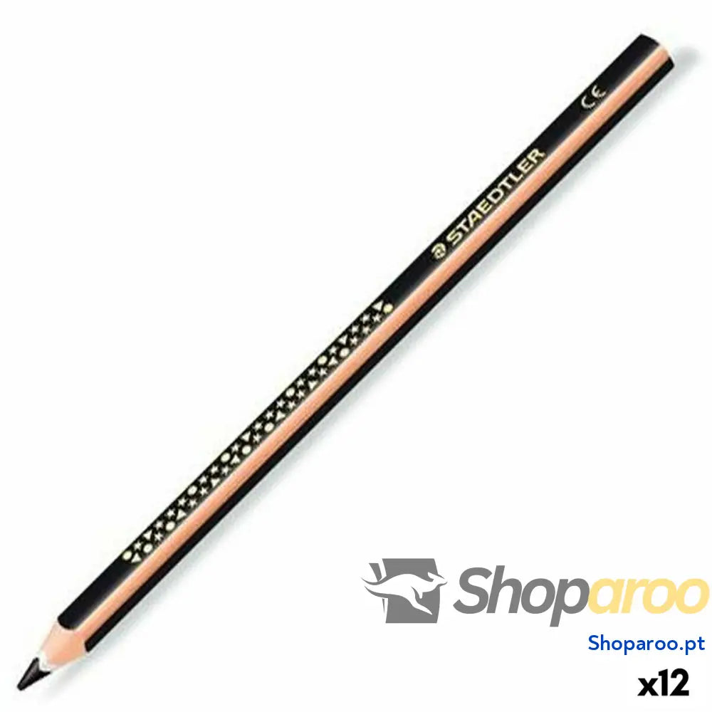 Lápis de cores Staedtler Jumbo Noris Preto (12 Unidades)