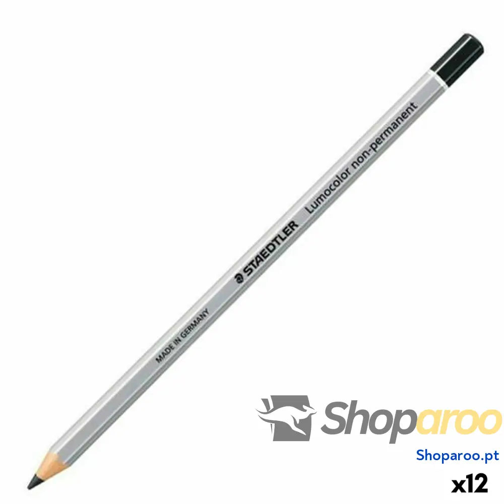 Lápis de cores Staedtler Non-Permanent Preto (12 Unidades)