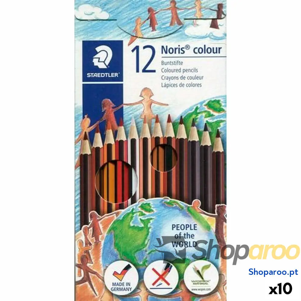 Lápis de cores Staedtler Noris Colour Wopex Conjunto 12 Peças (10 Unidades)