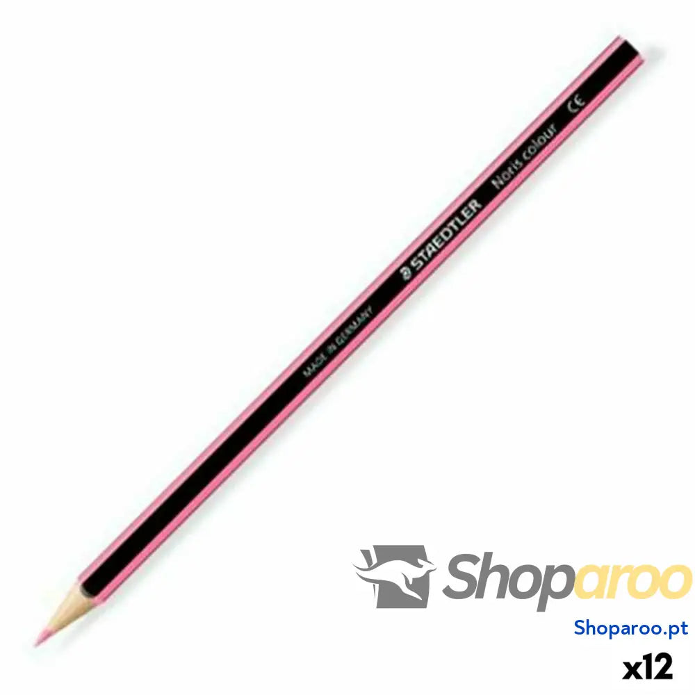Lápis de cores Staedtler Wopex Cor de Rosa (12 Unidades)