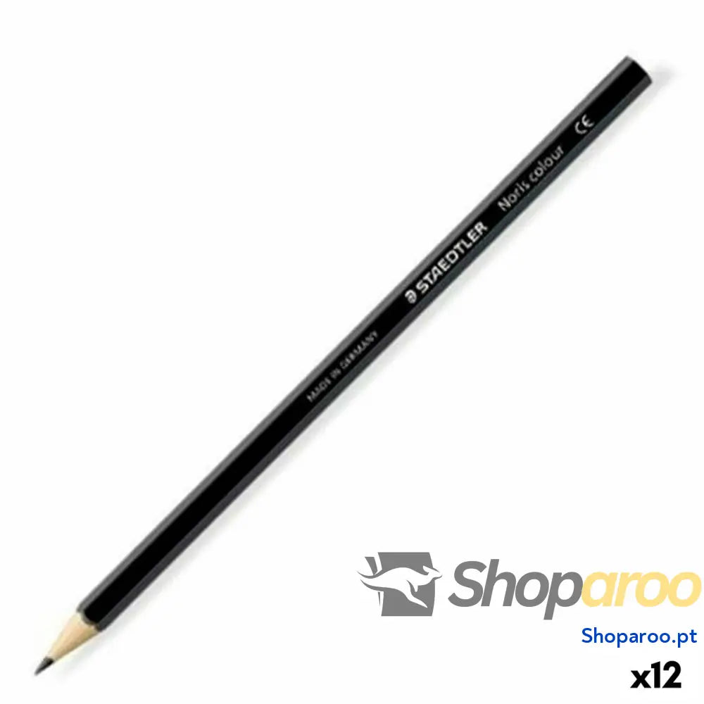 Lápis de cores Staedtler Wopex Preto (12 Unidades)