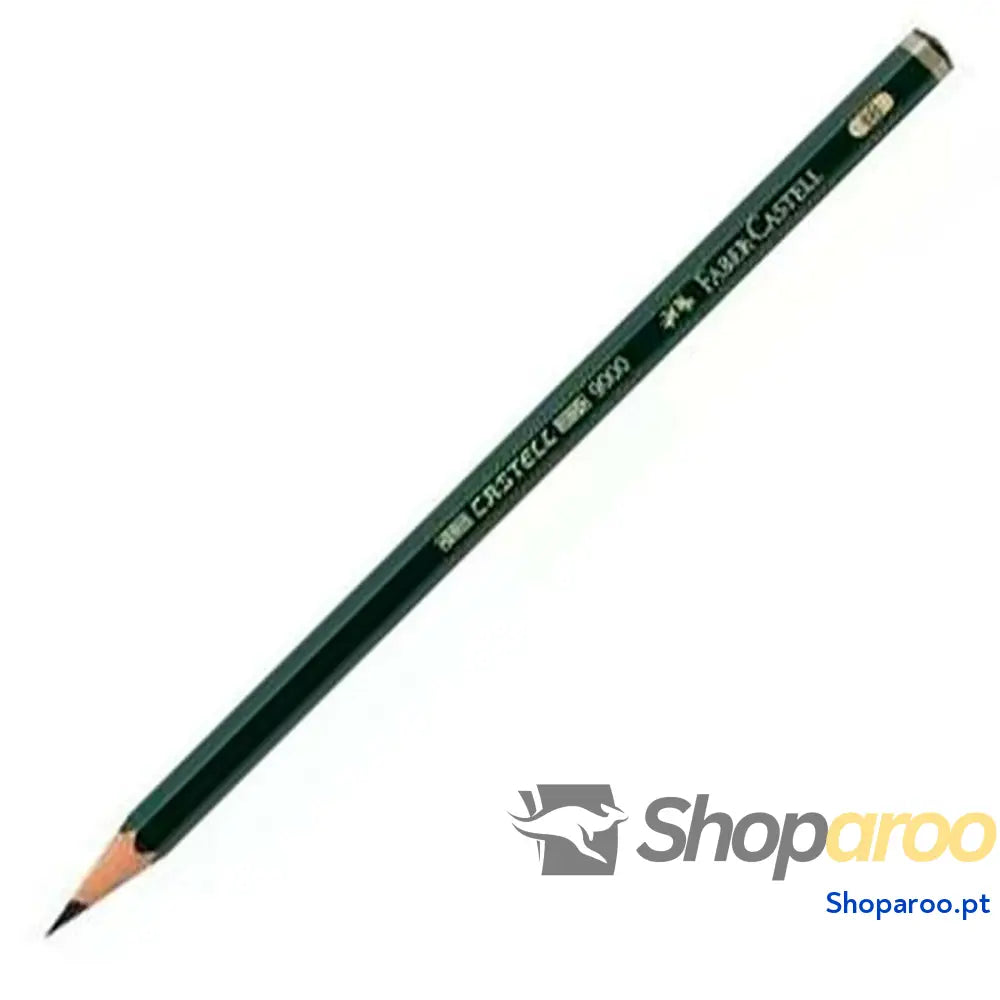 Lápis Faber-Castell 119006 Sextavado 6B Preto Verde Ecológico (12 Unidades)