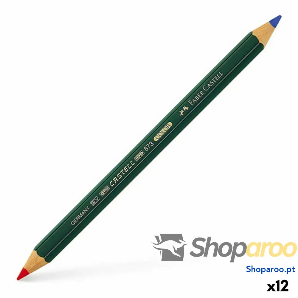 Lápis Faber-Castell 873 Color Azul Vermelho (12 Unidades)