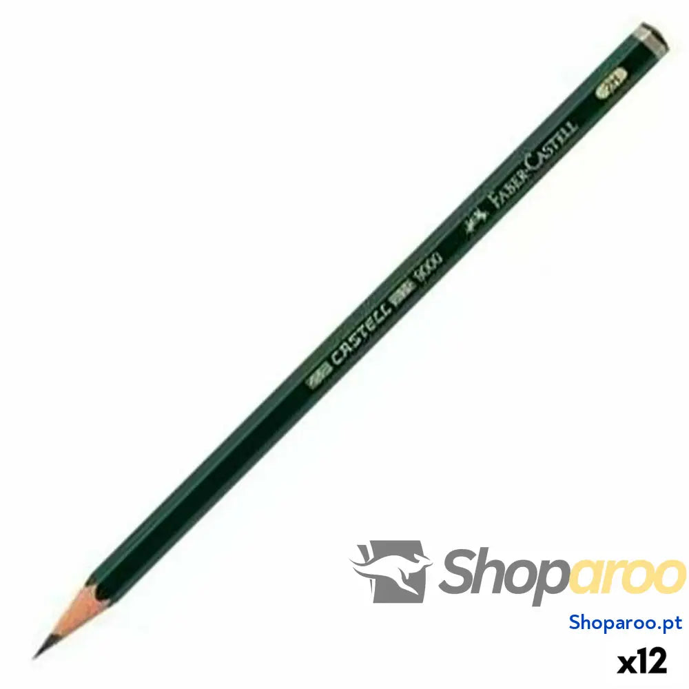 Lápis Faber-Castell 9000 Ecológico Sextavado 2H (12 Unidades)