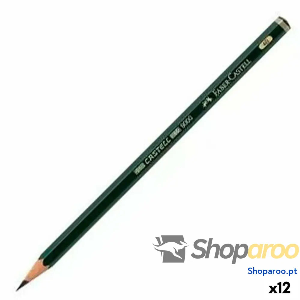 Lápis Faber-Castell 9000 Ecológico Sextavado 4B (12 Unidades)