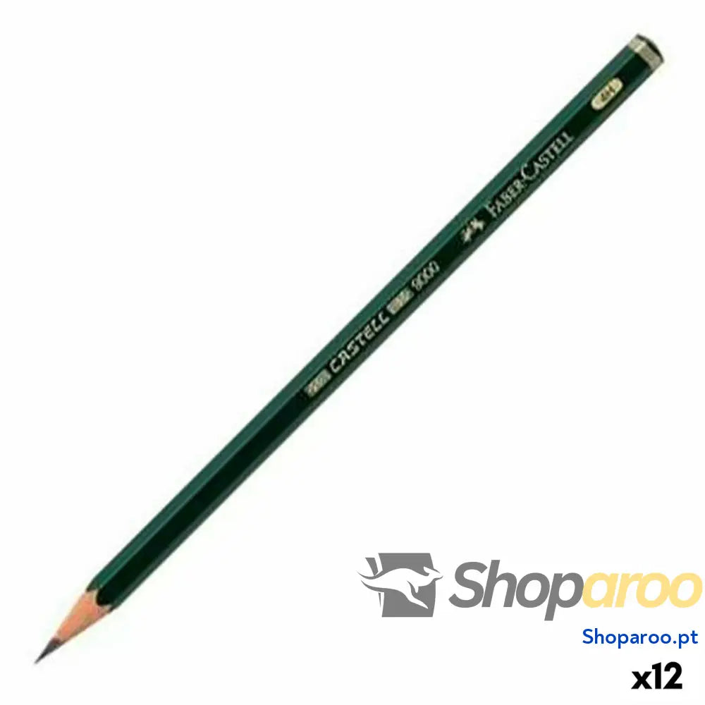 Lápis Faber-Castell 9000 Ecológico Sextavado 5H (12 Unidades)