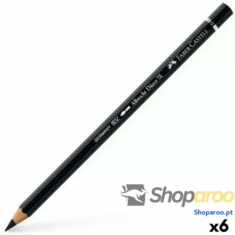 Lápis Faber-Castell Albrecht Dürer Aguarela Preto Sextavado (6 Unidades)