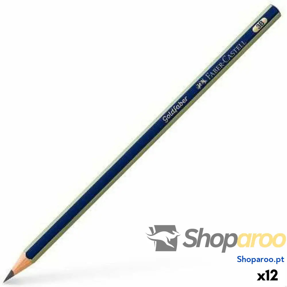 Lápis Faber-Castell GoldFaber 1221 3B Sextavado 3B (12 Unidades)