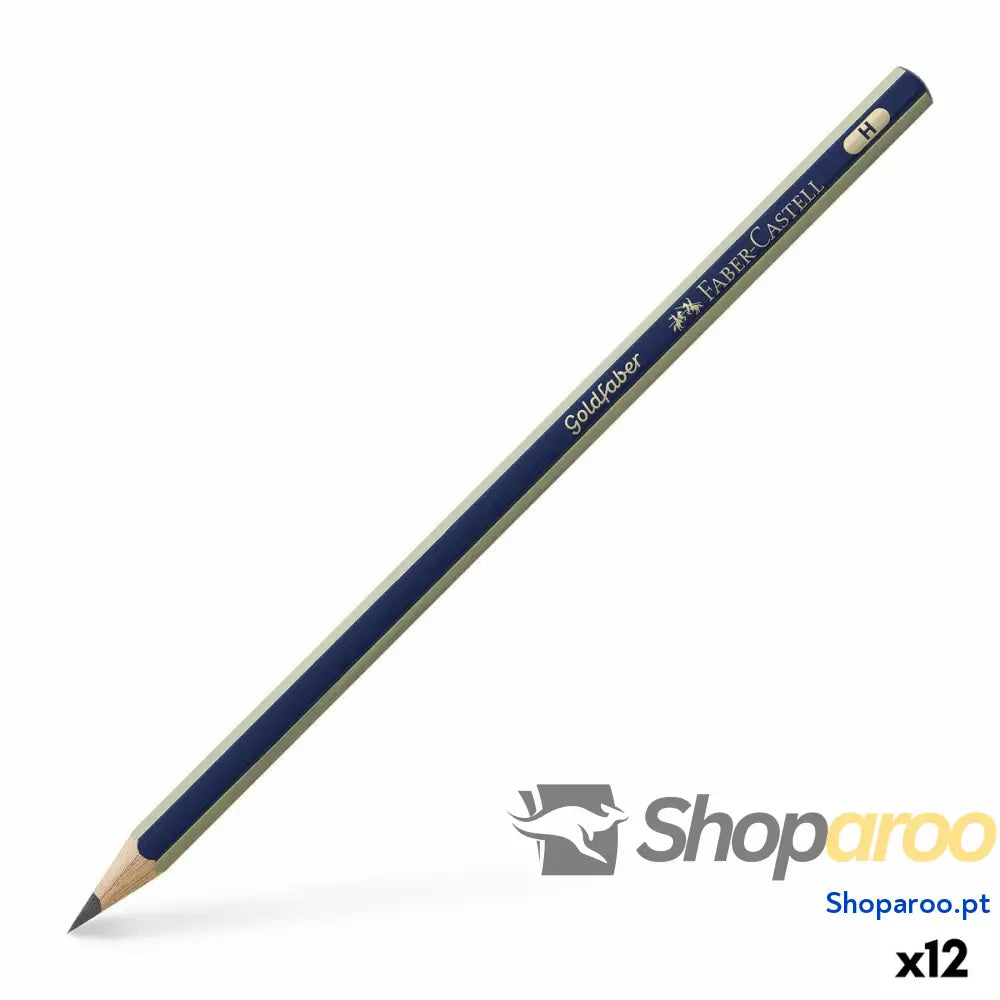 Lápis Faber-Castell GoldFaber 1221 Sextavado H (12 Unidades)