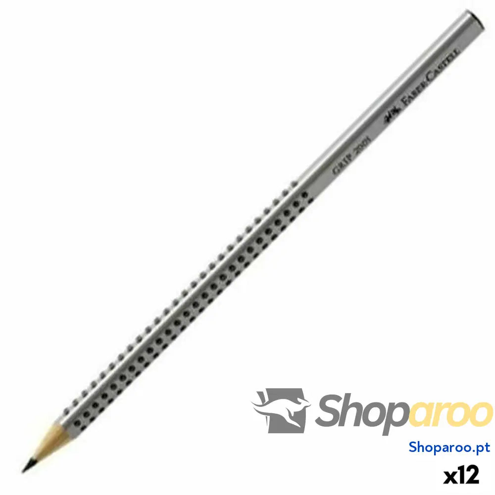 Lápis Faber-Castell Grip 2001 Ecológico Cinzento HB (12 Unidades)