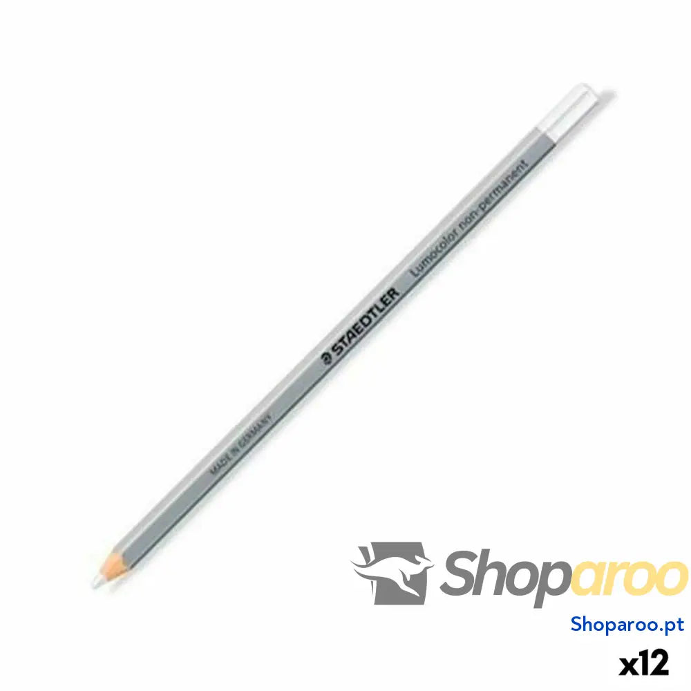 Lápis Marcador Staedtler Non-Permanent Branco (12 Unidades)