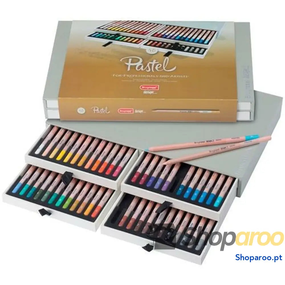 Lápis pastel Bruynzeel Design 48 Peças Estojo Multicolor