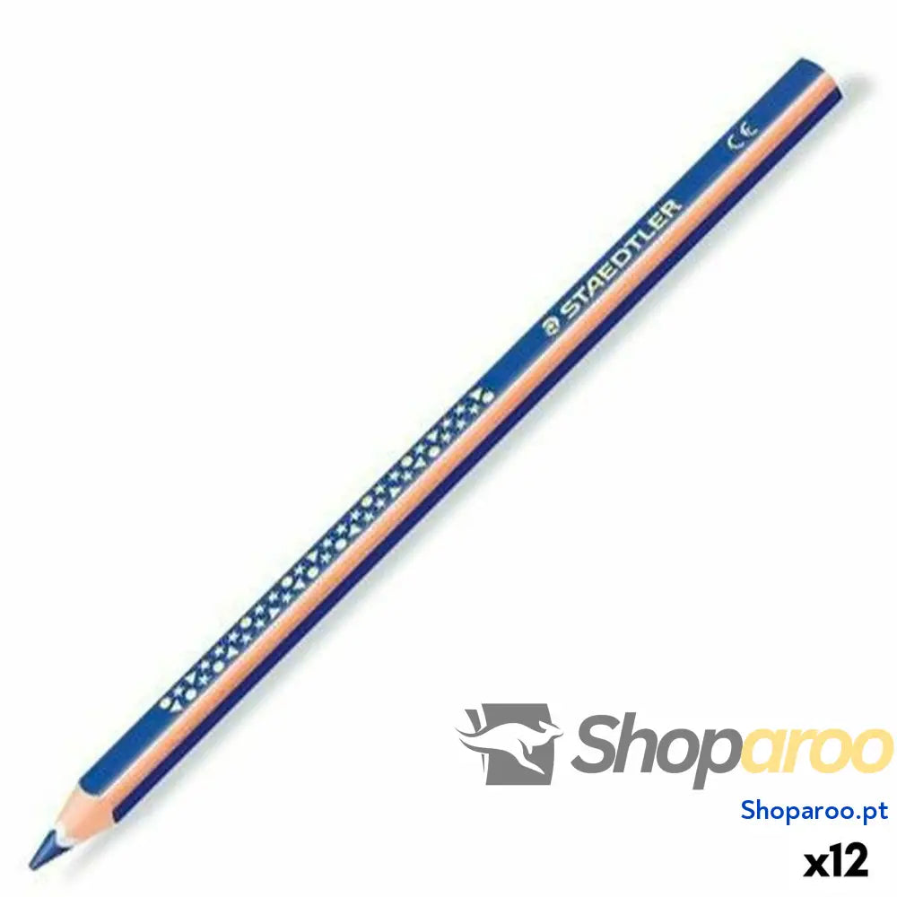 Lápis Staedtler Jumbo Noris Azul Madeira (12 Unidades)