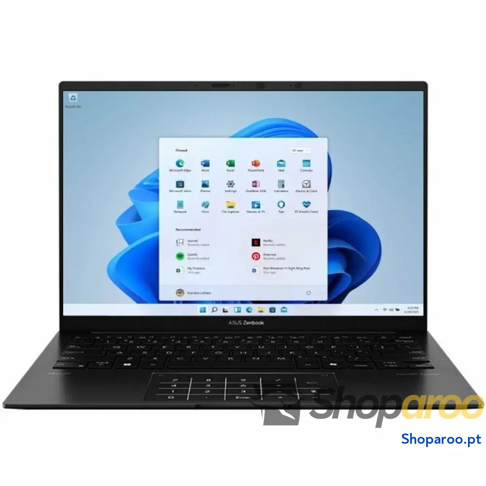 Laptop Asus ZenBook 14 OLED UM3406KA-QD074W 17" 16 GB RAM 512 GB SSD Qwerty espanhol
