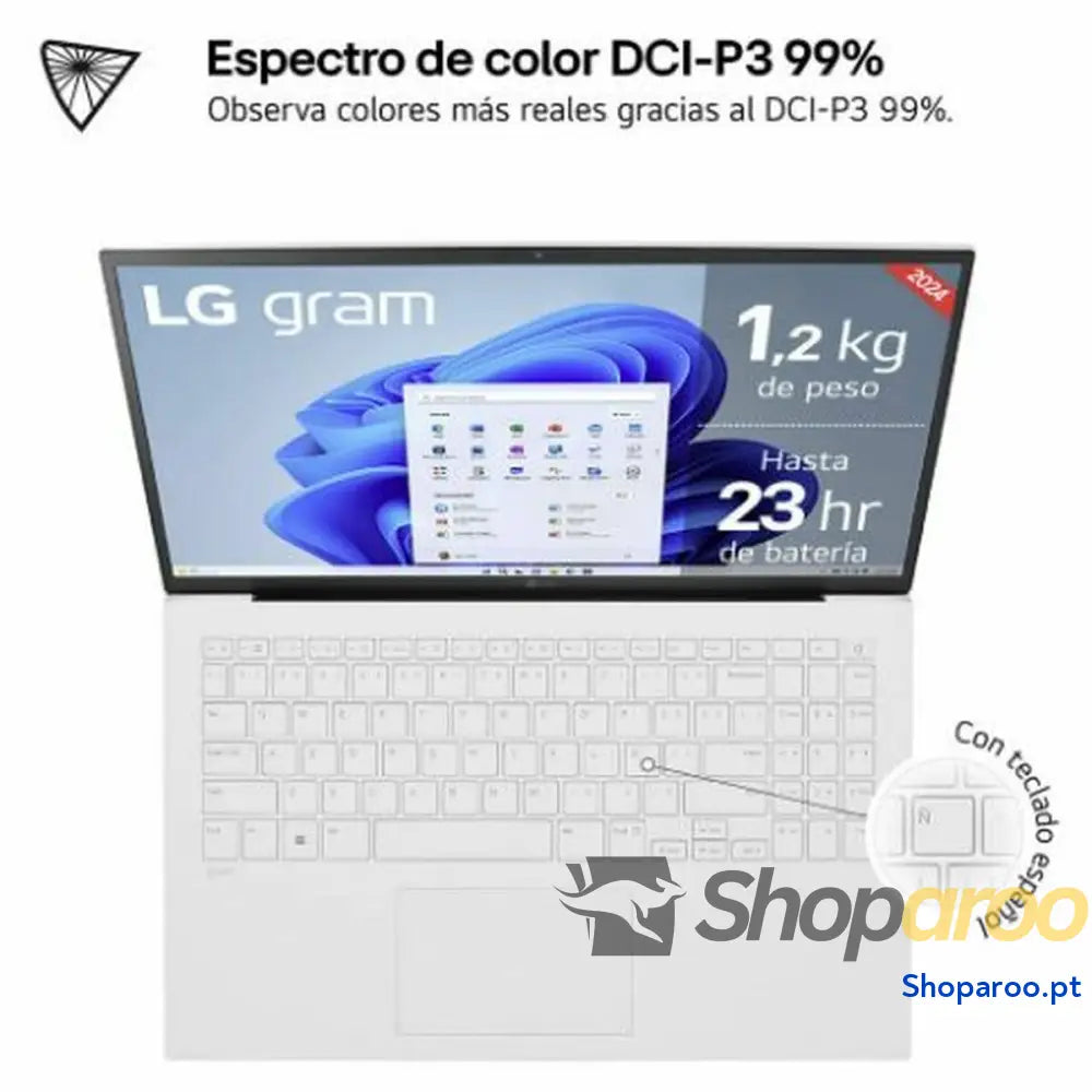 Laptop LG 15Z90S-G.AA74B 14" Intel Core Ultra 7 155H 16 GB RAM 512 GB SSD