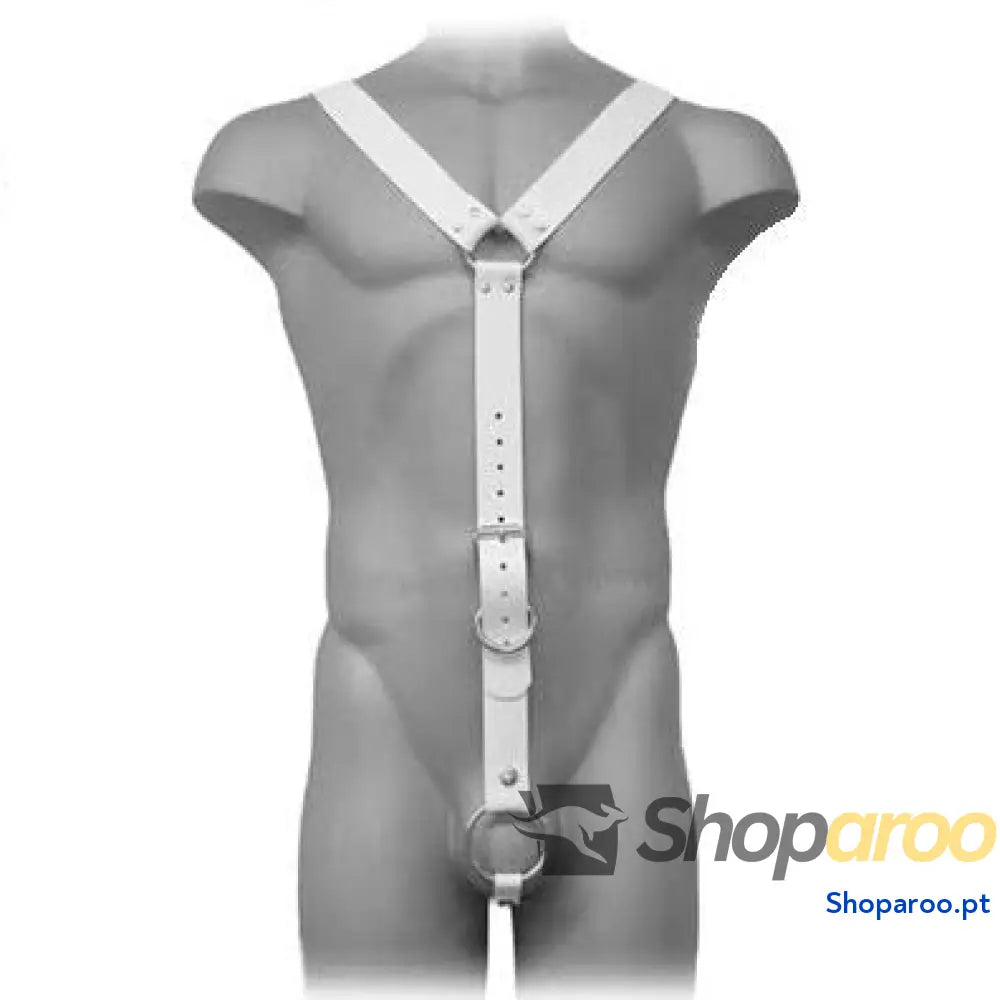 LEATHER BODY - ARNÊS HOMEM BRANCO