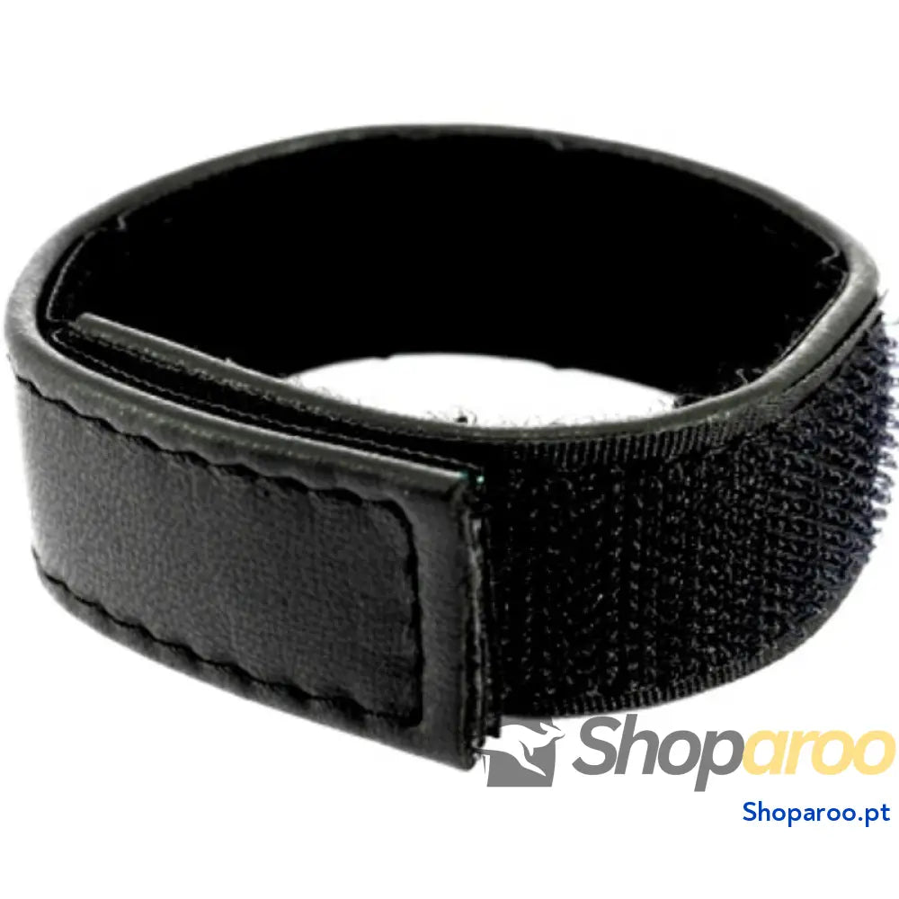 LEATHER BODY - CINTA DE COURO AJUSTVEL COM VELCRO PARA PÊNIS PRETO