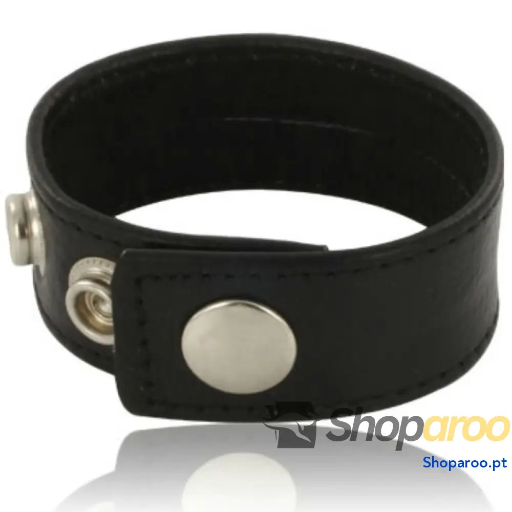 LEATHER BODY - CINTA DE PÊNIS AJUSTVEL EM COURO PRETO