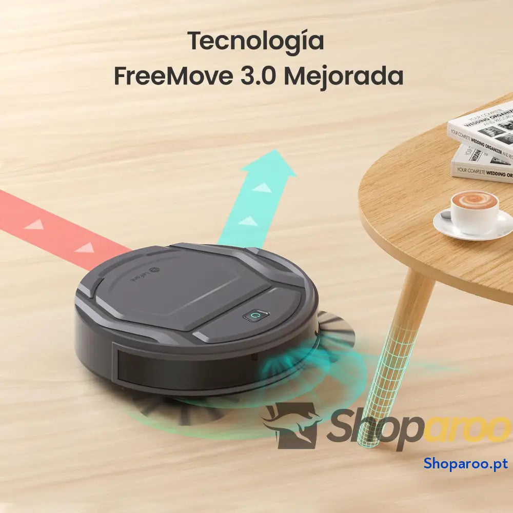 Robot Aspirador Succión de 2200 Pa,120 Min Autonomía Sin Enredos Delgado Wi Fi/App/Alexa Ideal para Pelo Mascotas