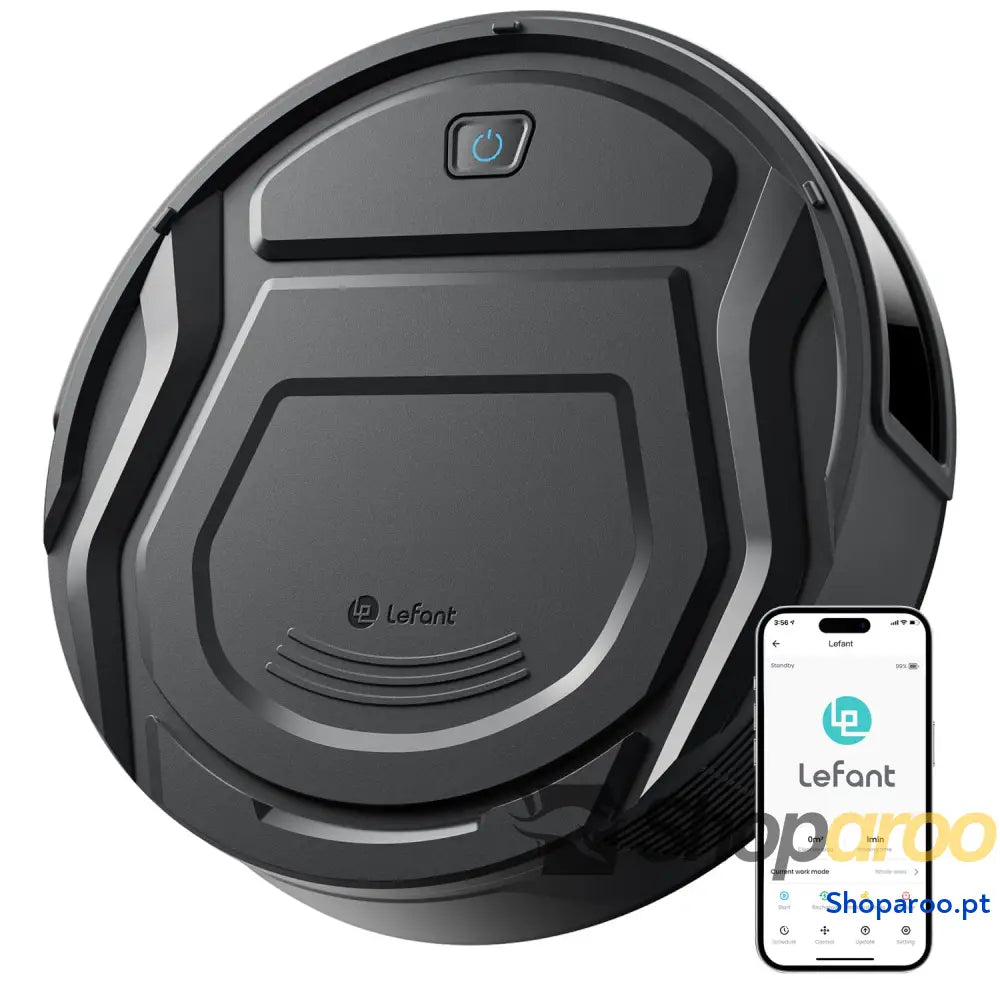 Robot Aspirador Succión de 2200 Pa,120 Min Autonomía Sin Enredos Delgado Wi Fi/App/Alexa Ideal para Pelo Mascotas