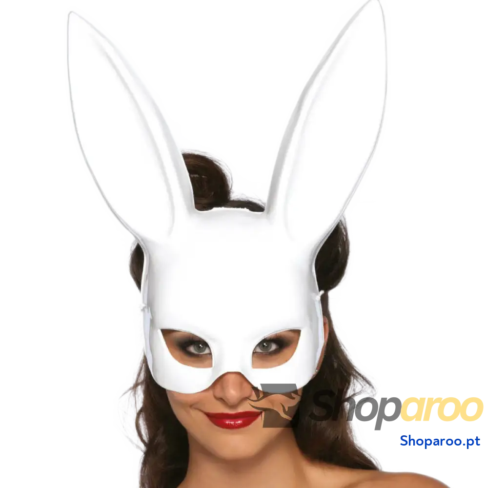 LEG AVENUE - MSCARA DE COELHO MASQUERADE BRANCA