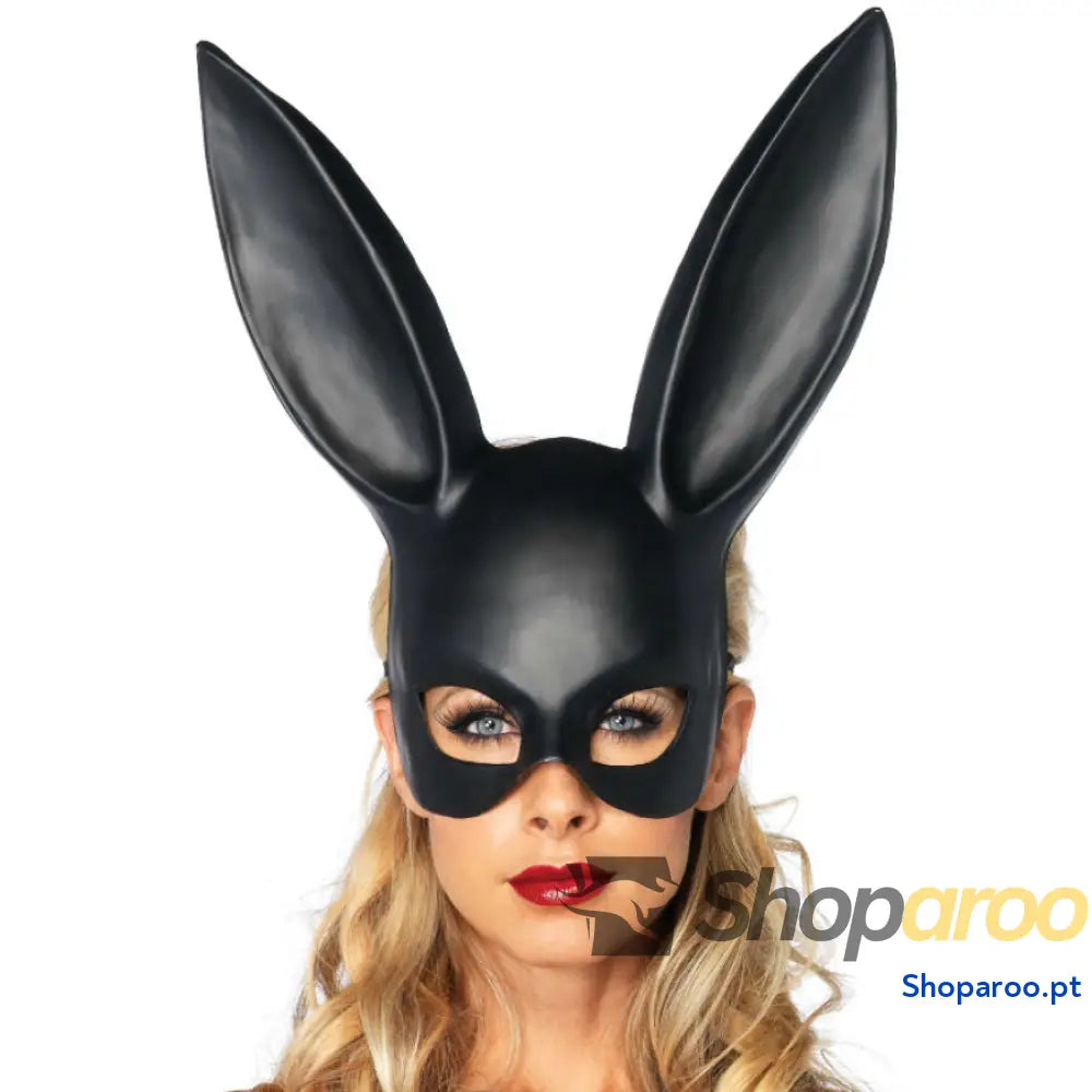 LEG AVENUE - MSCARA DE COELHO MASQUERADE PRETA