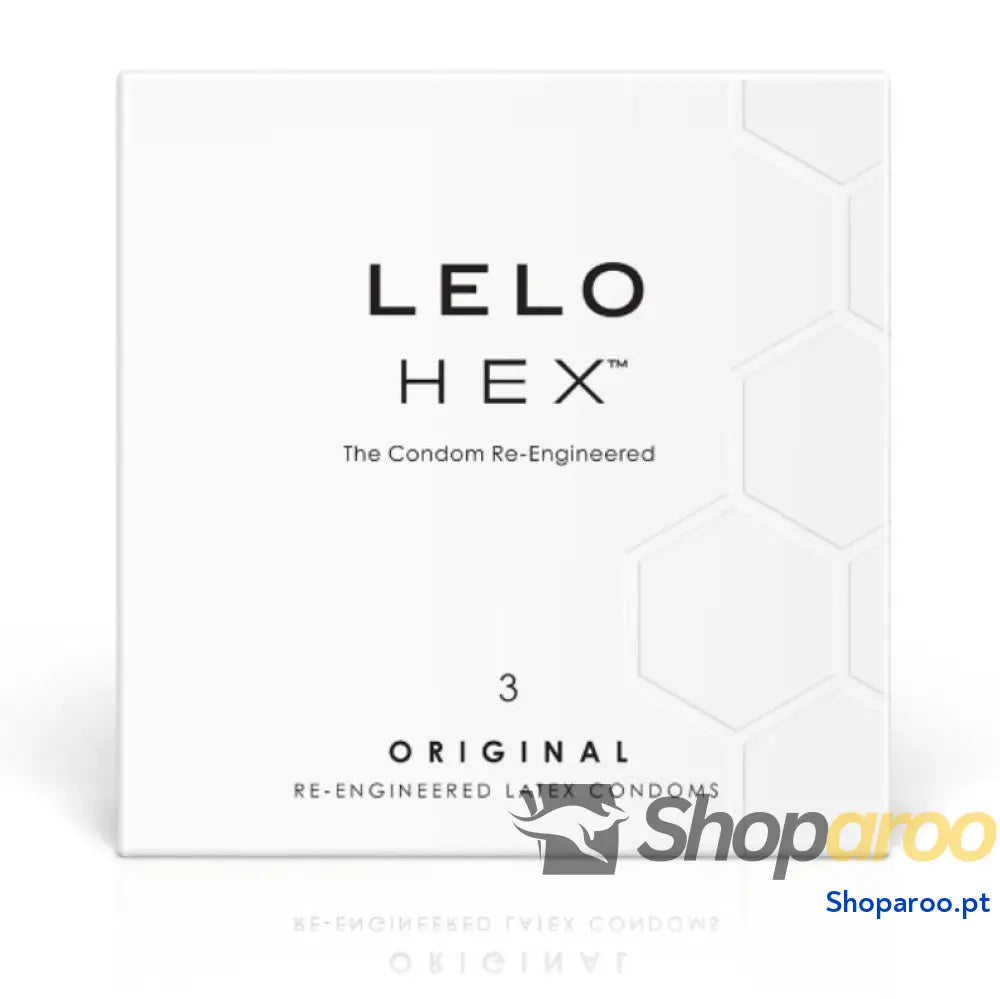 LELO - CAIXA DE PRESERVATIVO HEX 3 UNIDADES