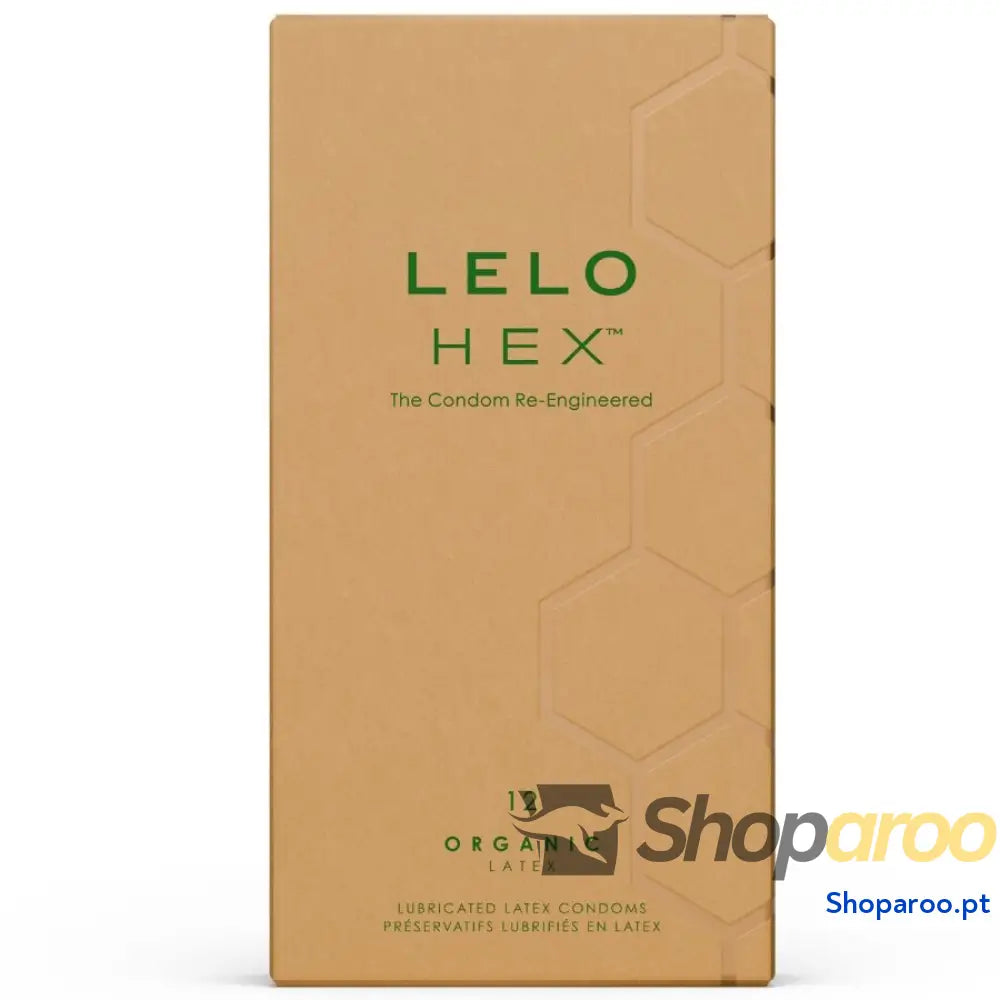 LELO CAIXA DE PRESERVATIVOS ORGÂNICOS HEX 12 UNIDADES