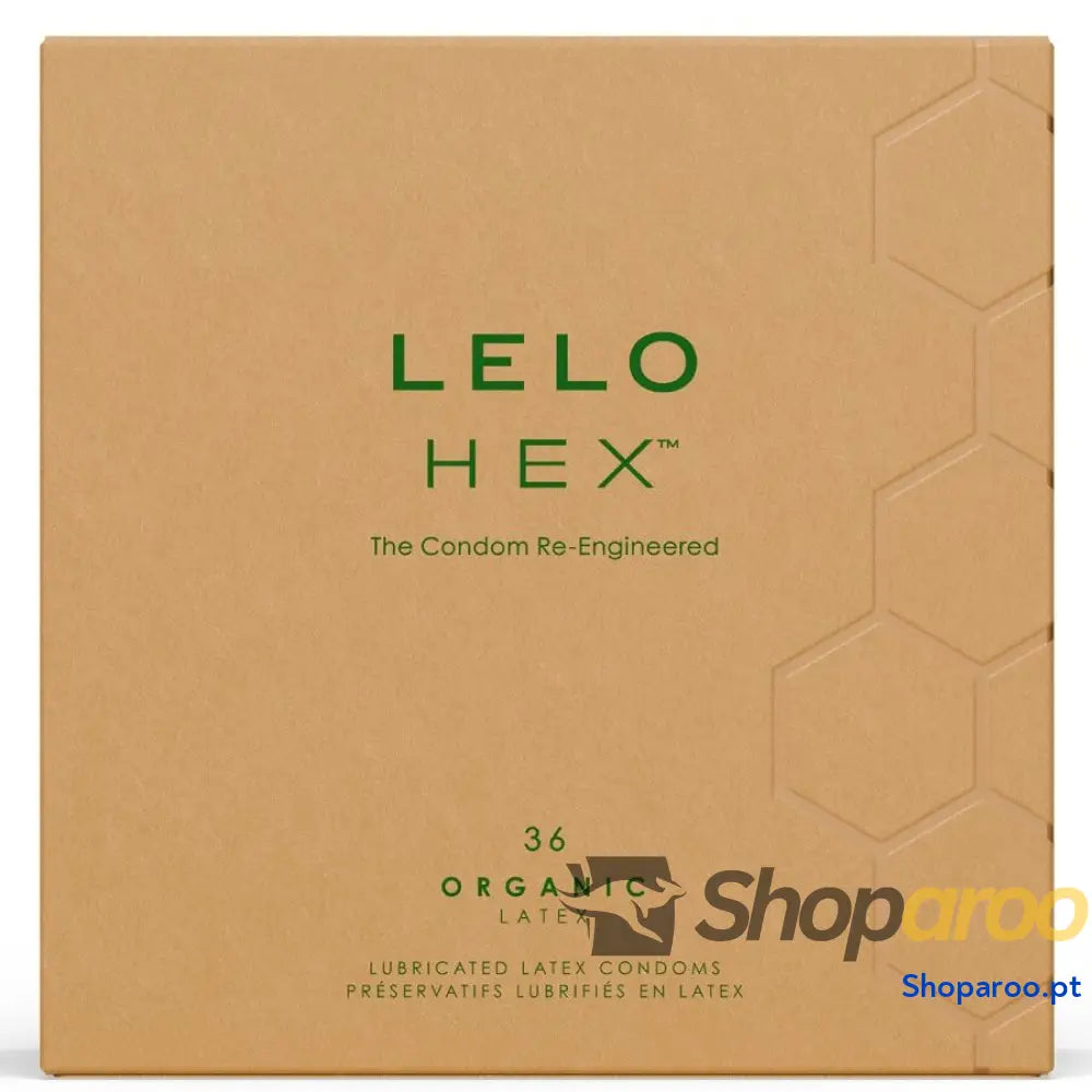 LELO CAIXA DE PRESERVATIVOS ORGÂNICOS HEX 36 UNIDADES