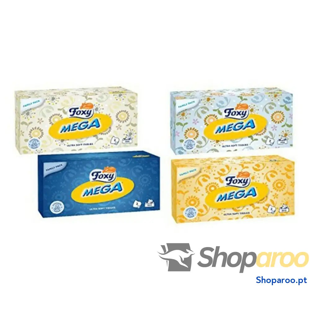 Lenços de Papel FACIAL MEGA Foxy 857 0140 (200 uds)